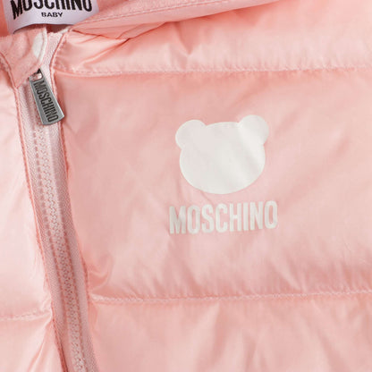 女婴粉色棉连体衣