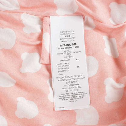 女婴粉色棉连体衣