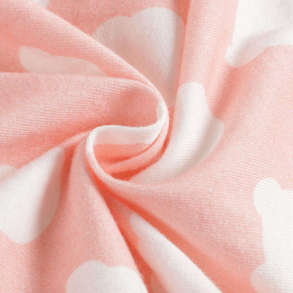 女婴粉色棉连体衣