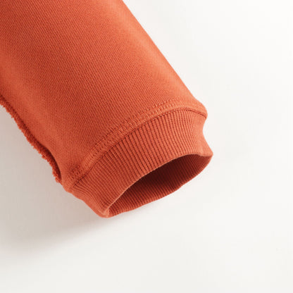 儿童铁锈色棉上衣