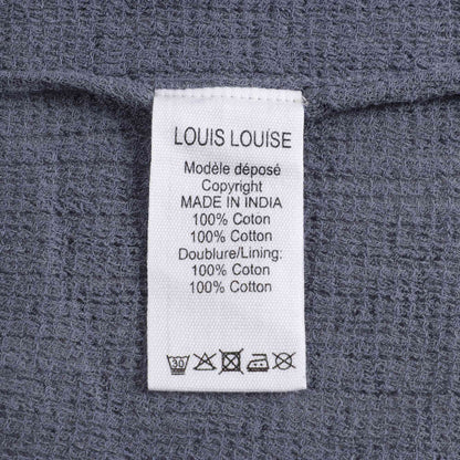 女童蓝色花朵印花棉连衣裙