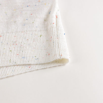 Girls White Logo Sweater