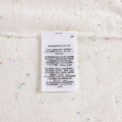 Girls White Logo Sweater