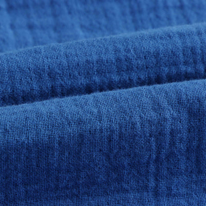 男童蓝色棉长裤