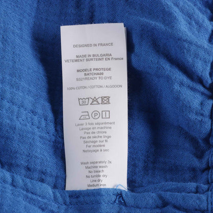 男童蓝色棉长裤