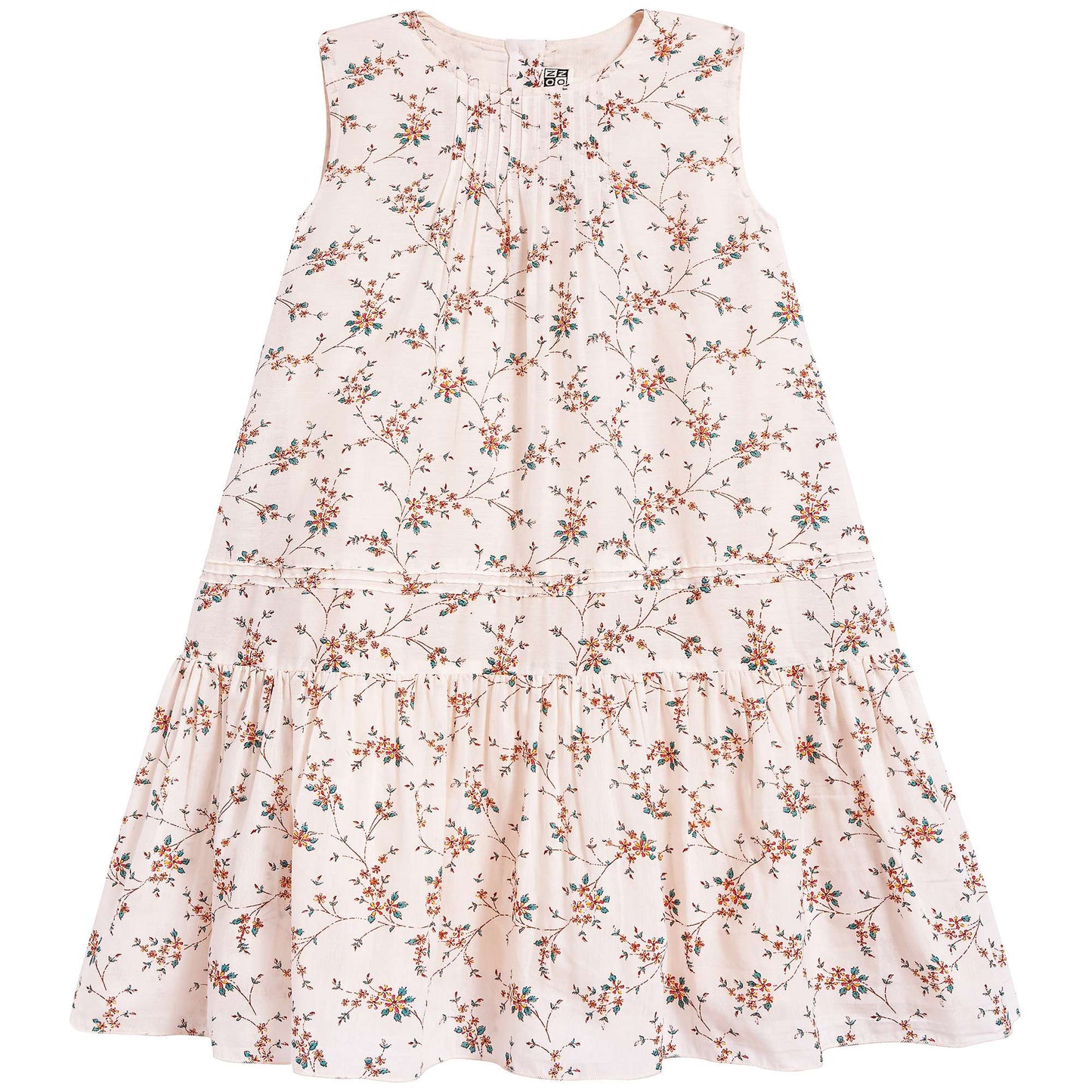 Girls Imp Marron Cotton Dress