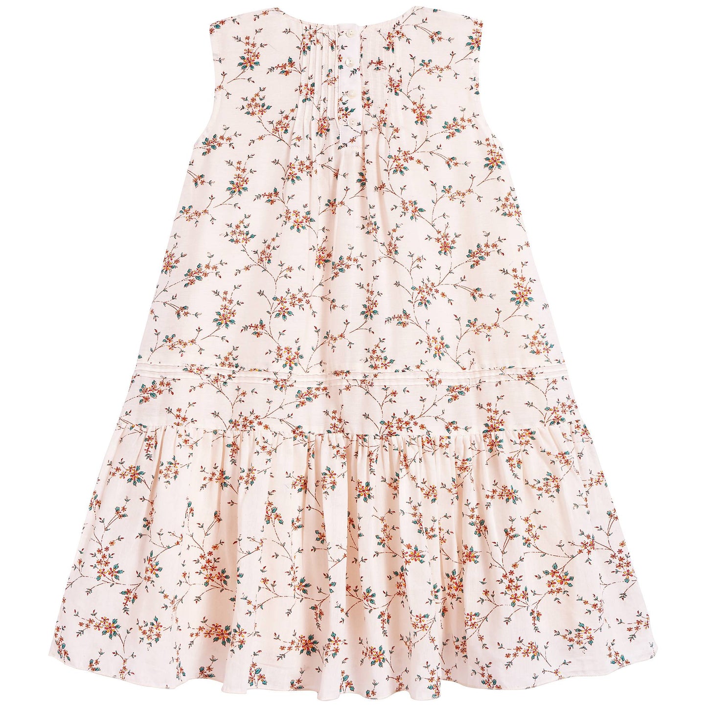 Girls Imp Marron Cotton Dress