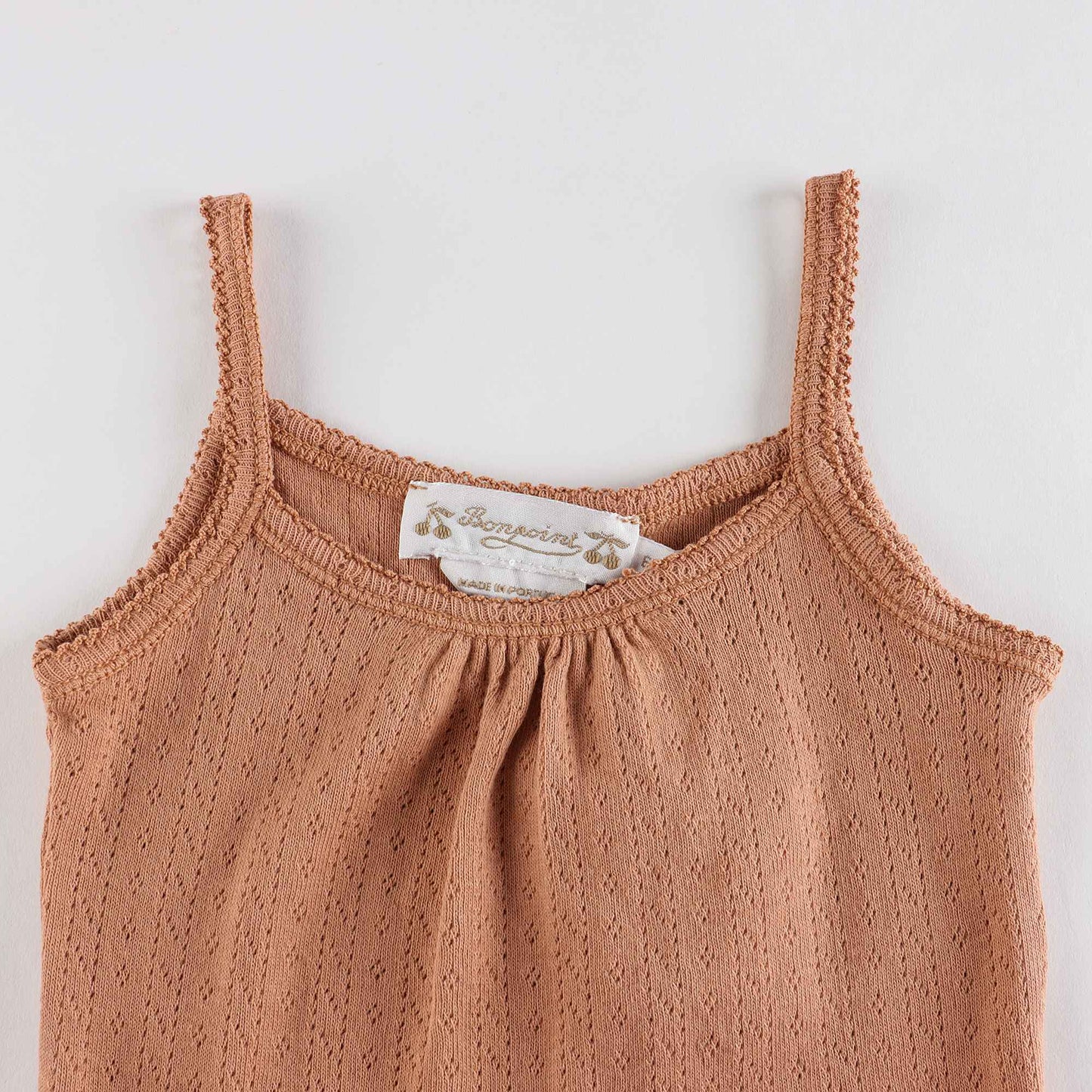 女婴棕色棉连体衣