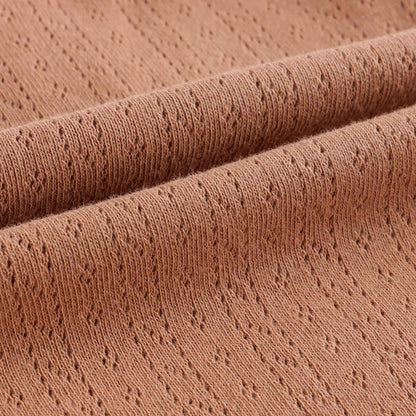 女婴棕色棉连体衣