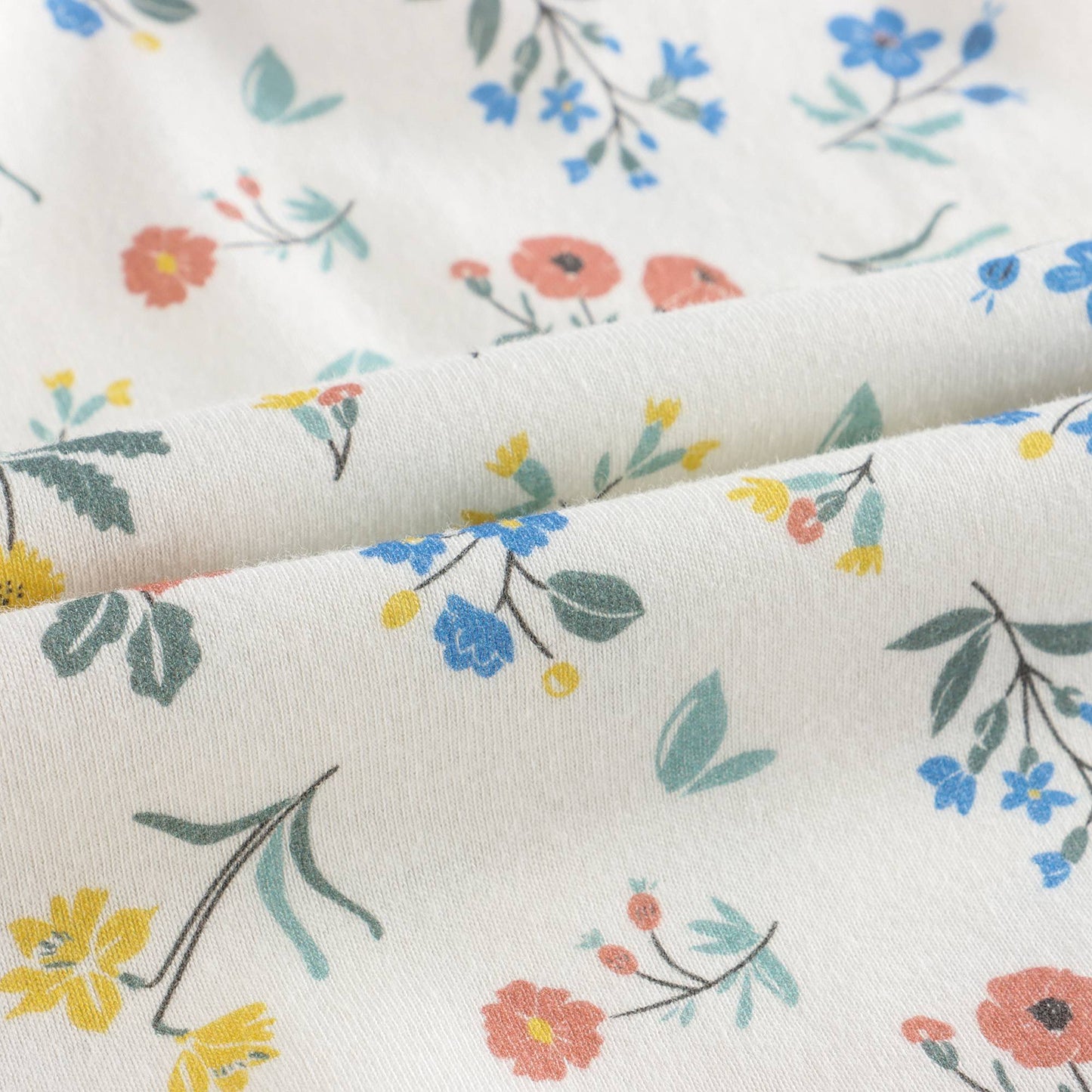 女童白色棉连衣裙套装