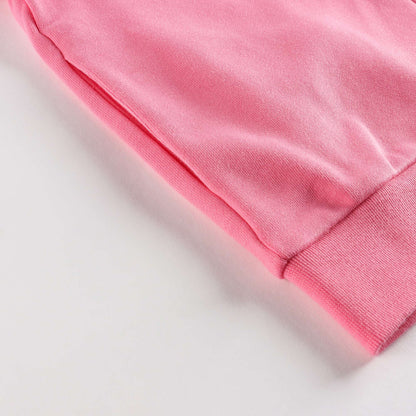 女童粉色棉夹克