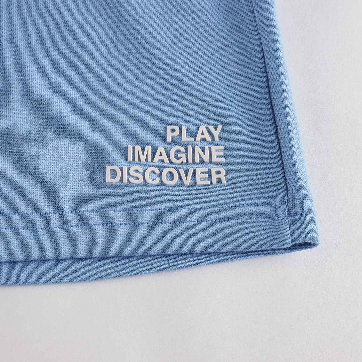 儿童蓝色棉短裤