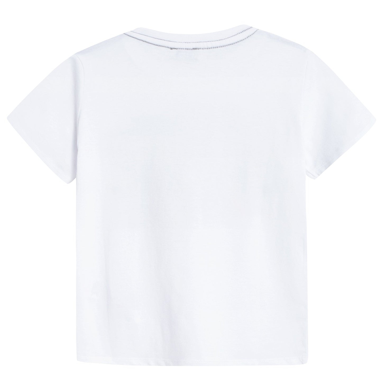 Boys White "UFO" Printed T-shirt