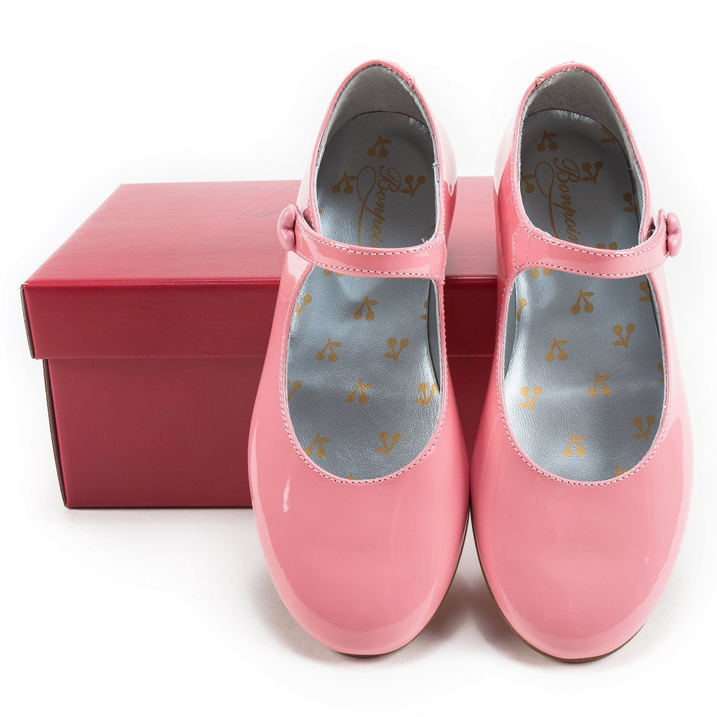 女童粉色皮鞋