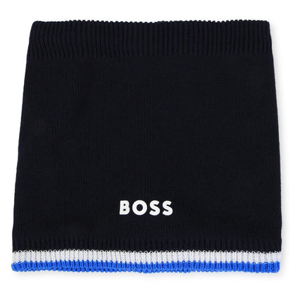 男童蓝色Logo围巾