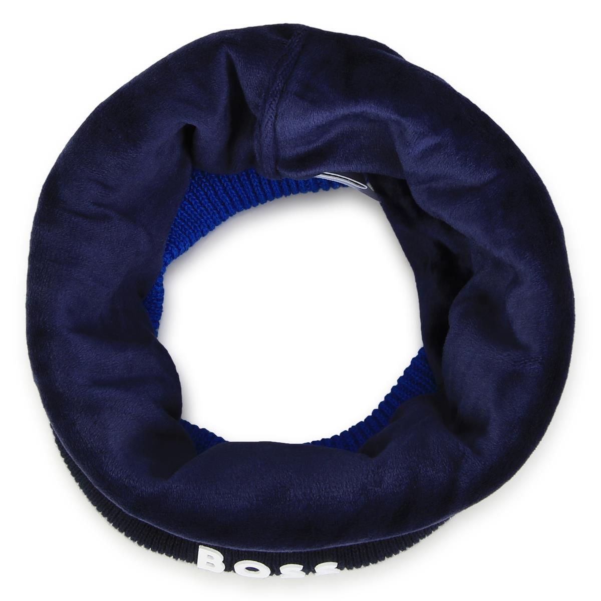 男童蓝色Logo围巾