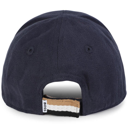 男婴蓝色Logo帽子