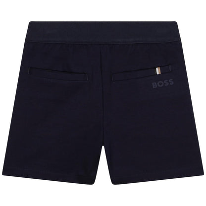 男童蓝色短裤