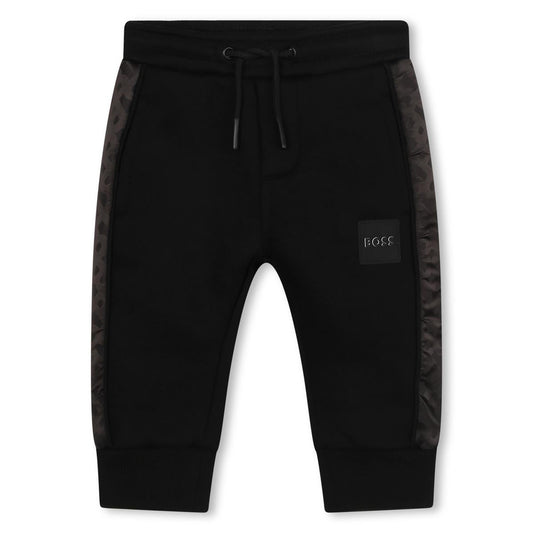 男婴黑色棉长裤