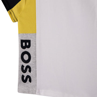 男婴白色Logo棉T恤