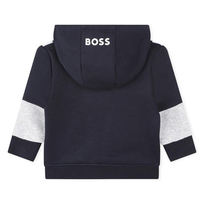 男婴蓝色拉链上衣