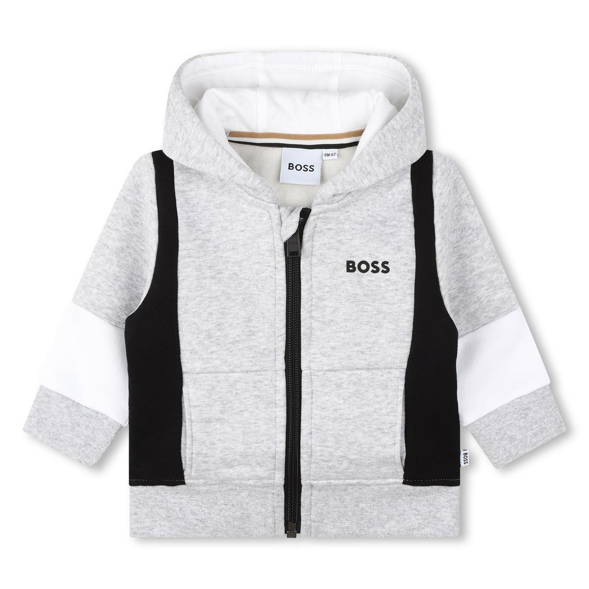 男婴灰色拉链上衣