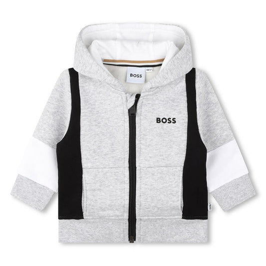 男婴灰色拉链上衣