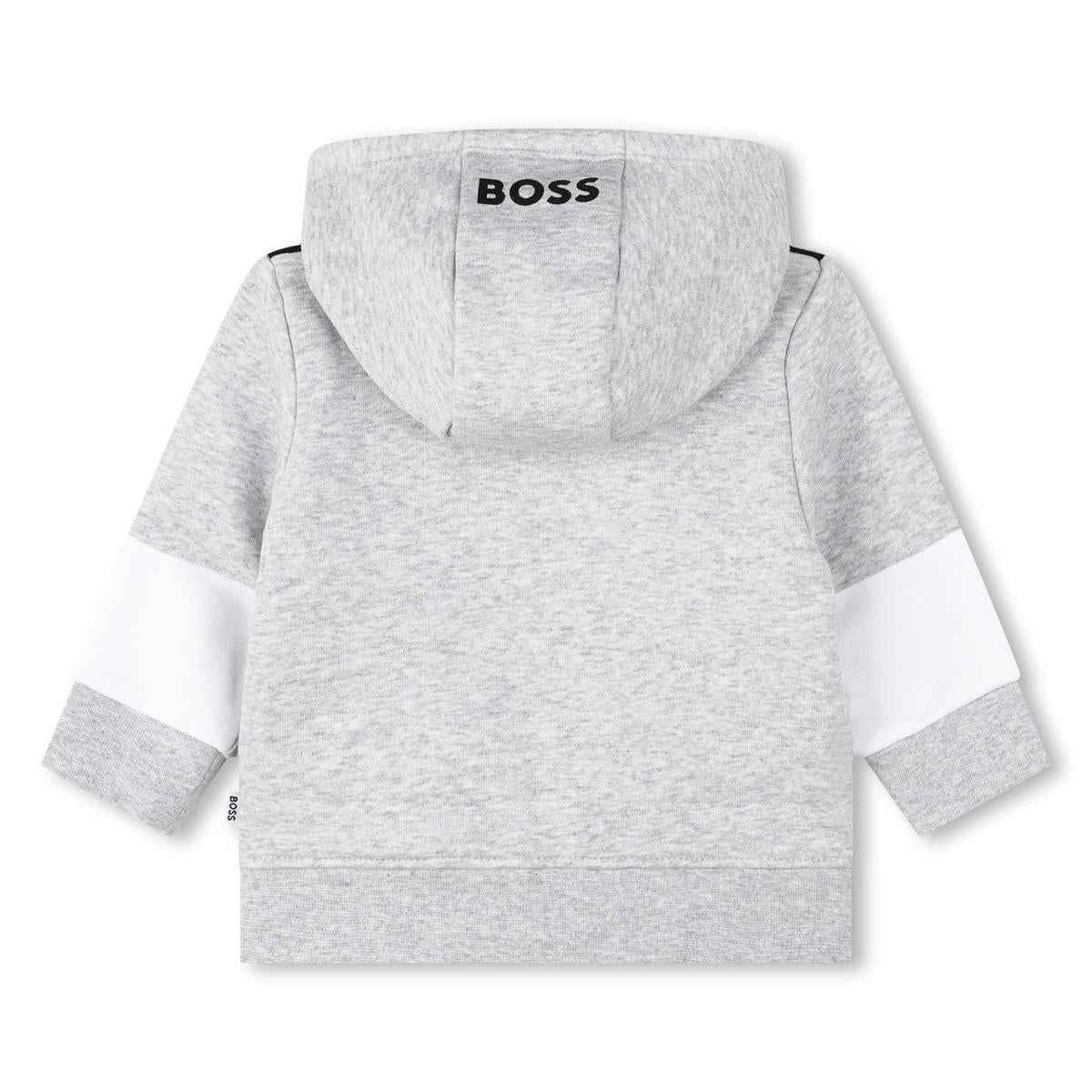 男婴灰色拉链上衣