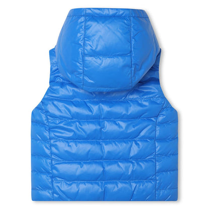 男婴蓝色双面棉马甲