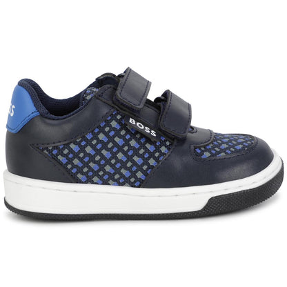 男童蓝色Logo运动鞋