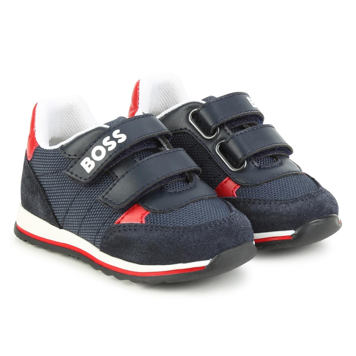 男童蓝色Logo运动鞋