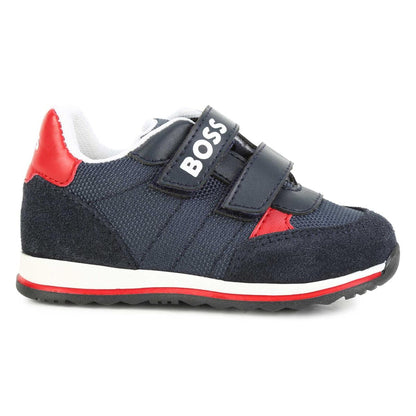 男童蓝色Logo运动鞋