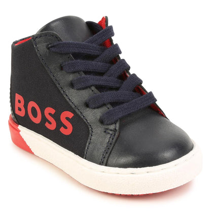 男童蓝色Logo运动鞋