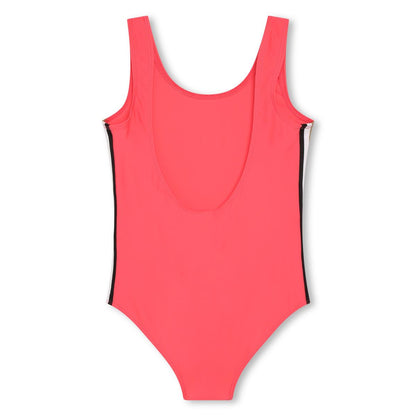 女童粉色Logo泳衣