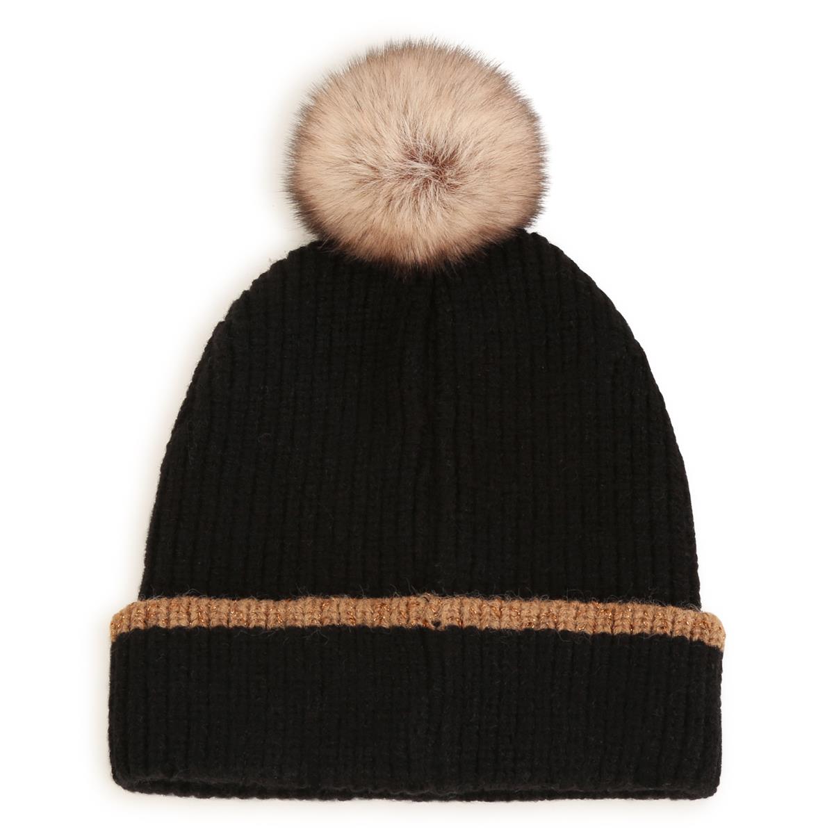 男童黑色Logo帽子