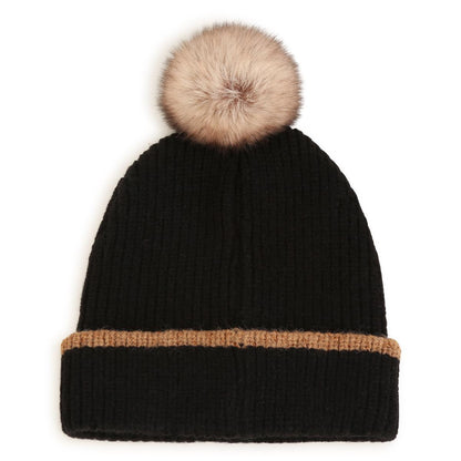 男童黑色Logo帽子