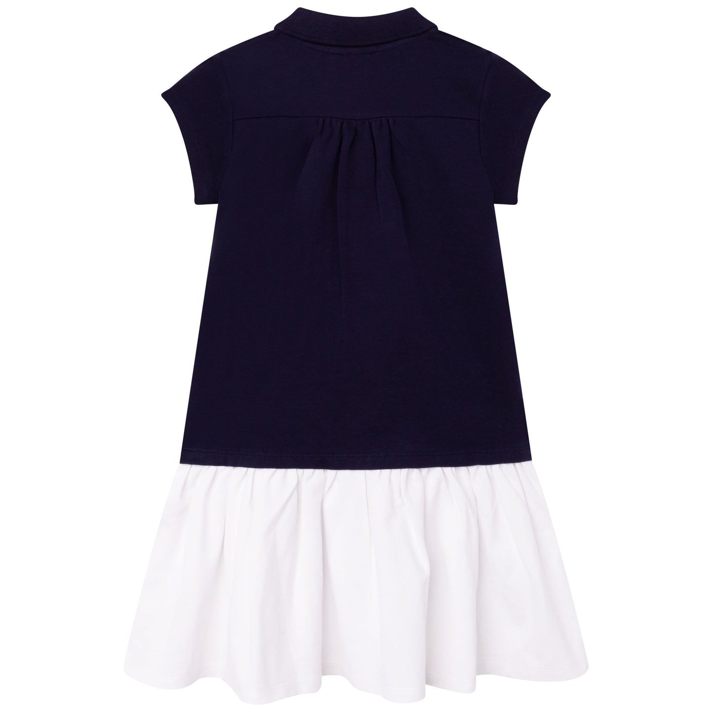 女童藏蓝色棉连衣裙