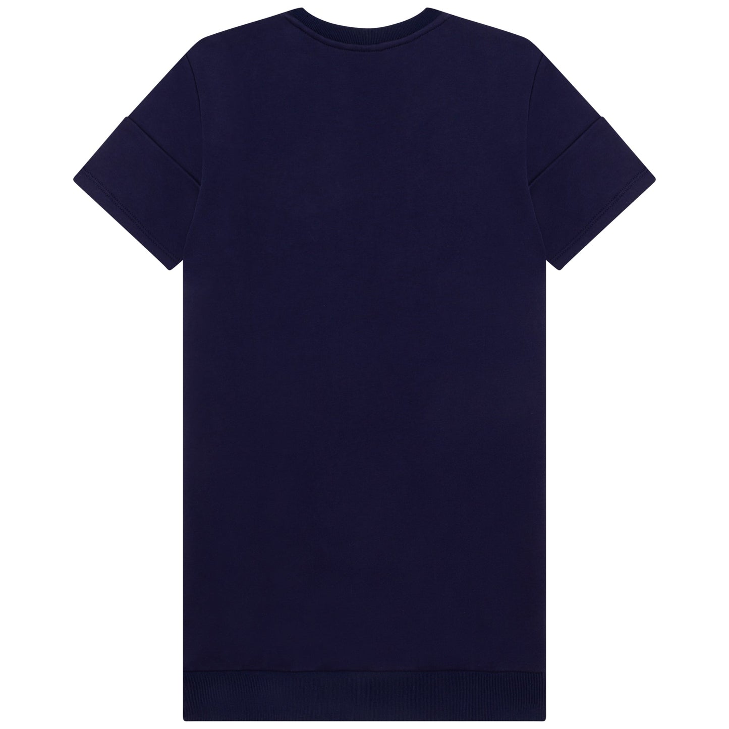 女童藏青色棉T恤连衣裙