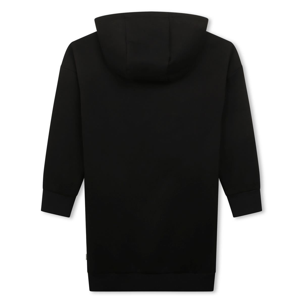 女童黑色棉连衣裙