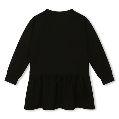 女童黑色Logo连衣裙