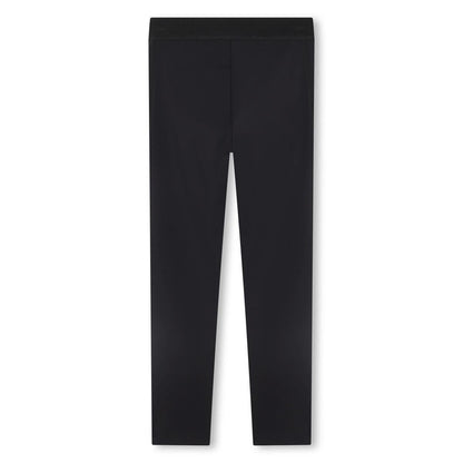 女童黑色Logo打底裤