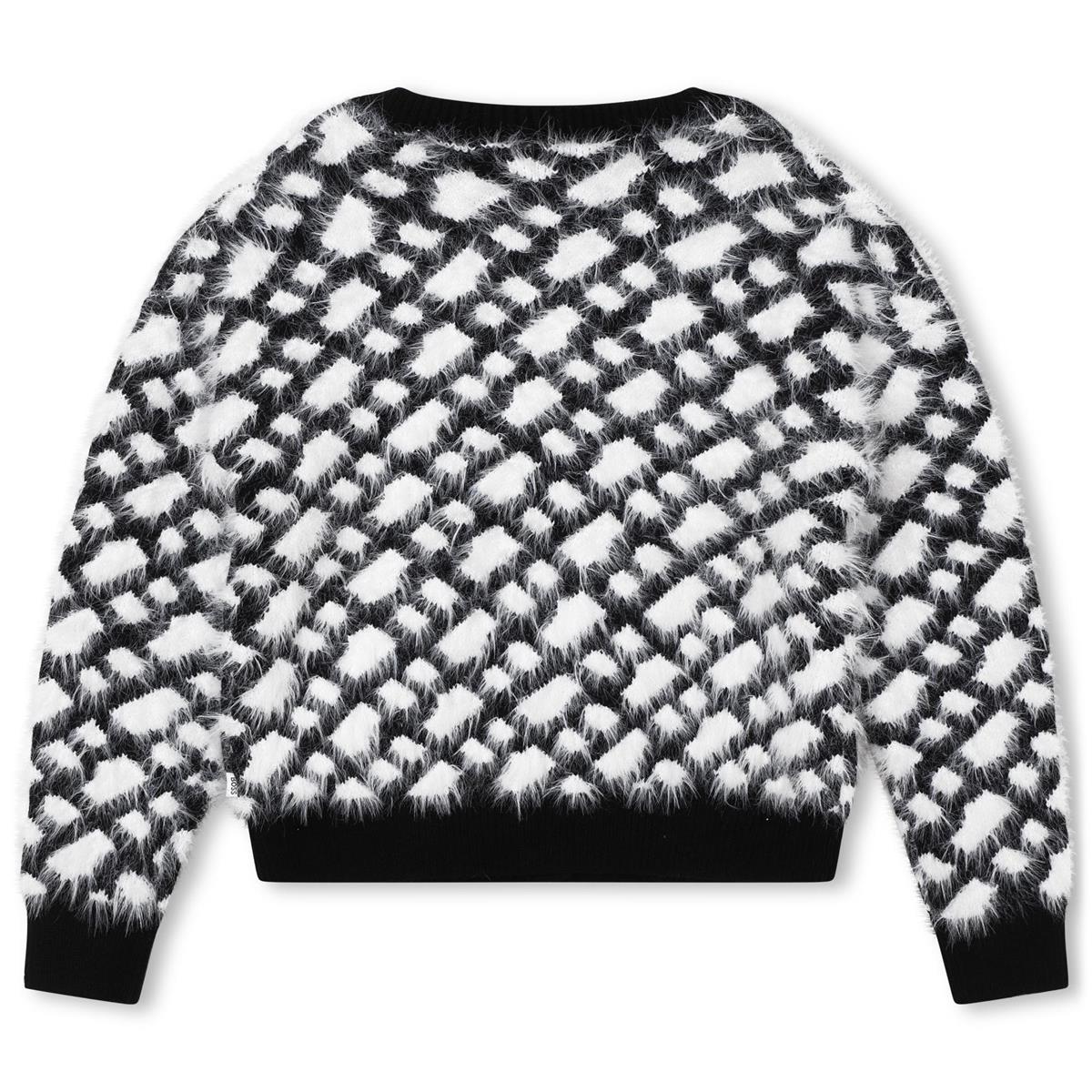 女童黑色格子开衫