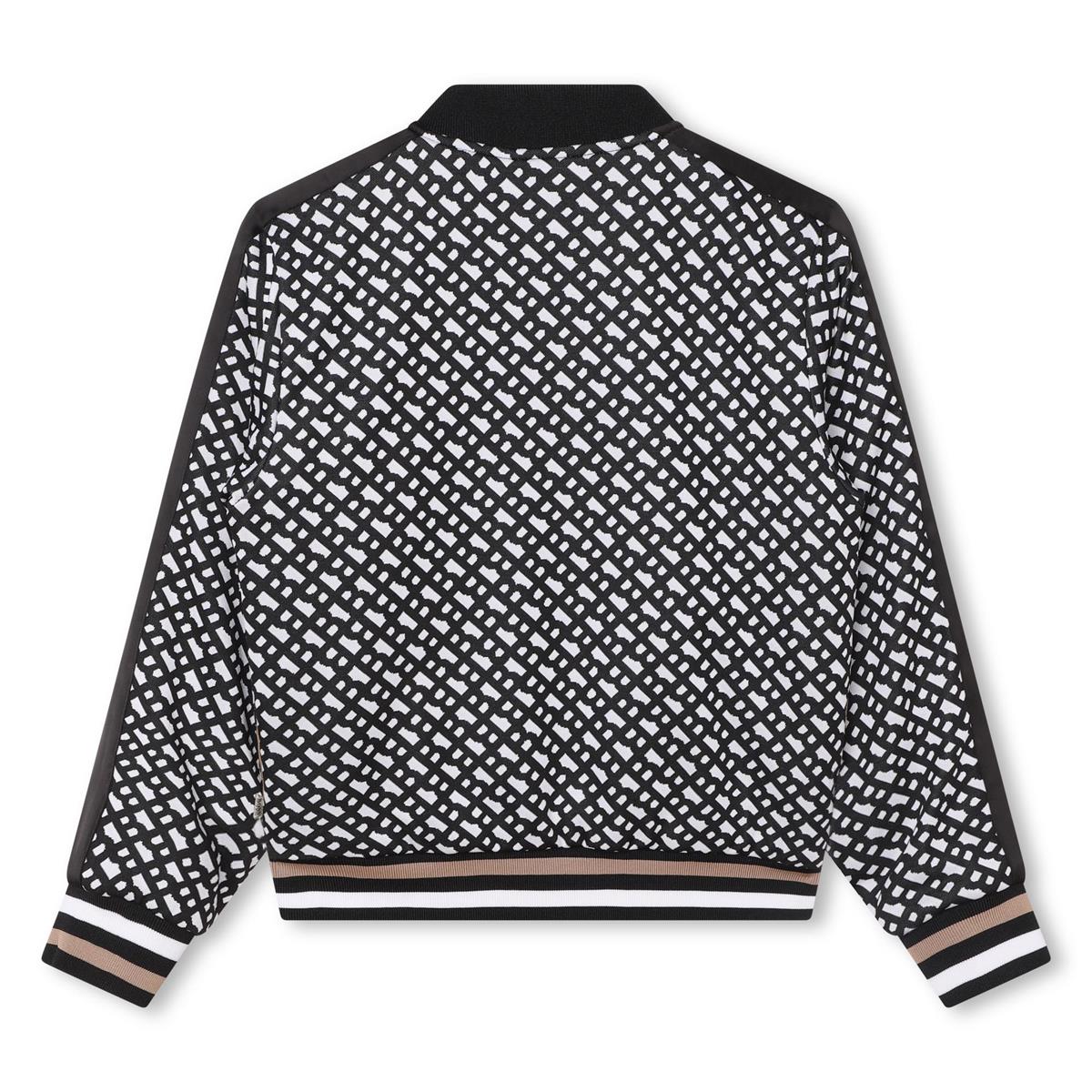 男童黑色拉链夹克