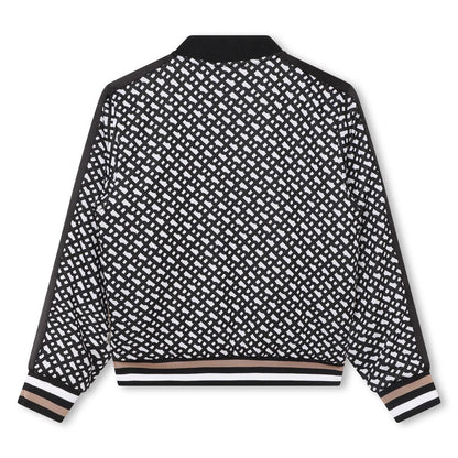 男童黑色拉链夹克