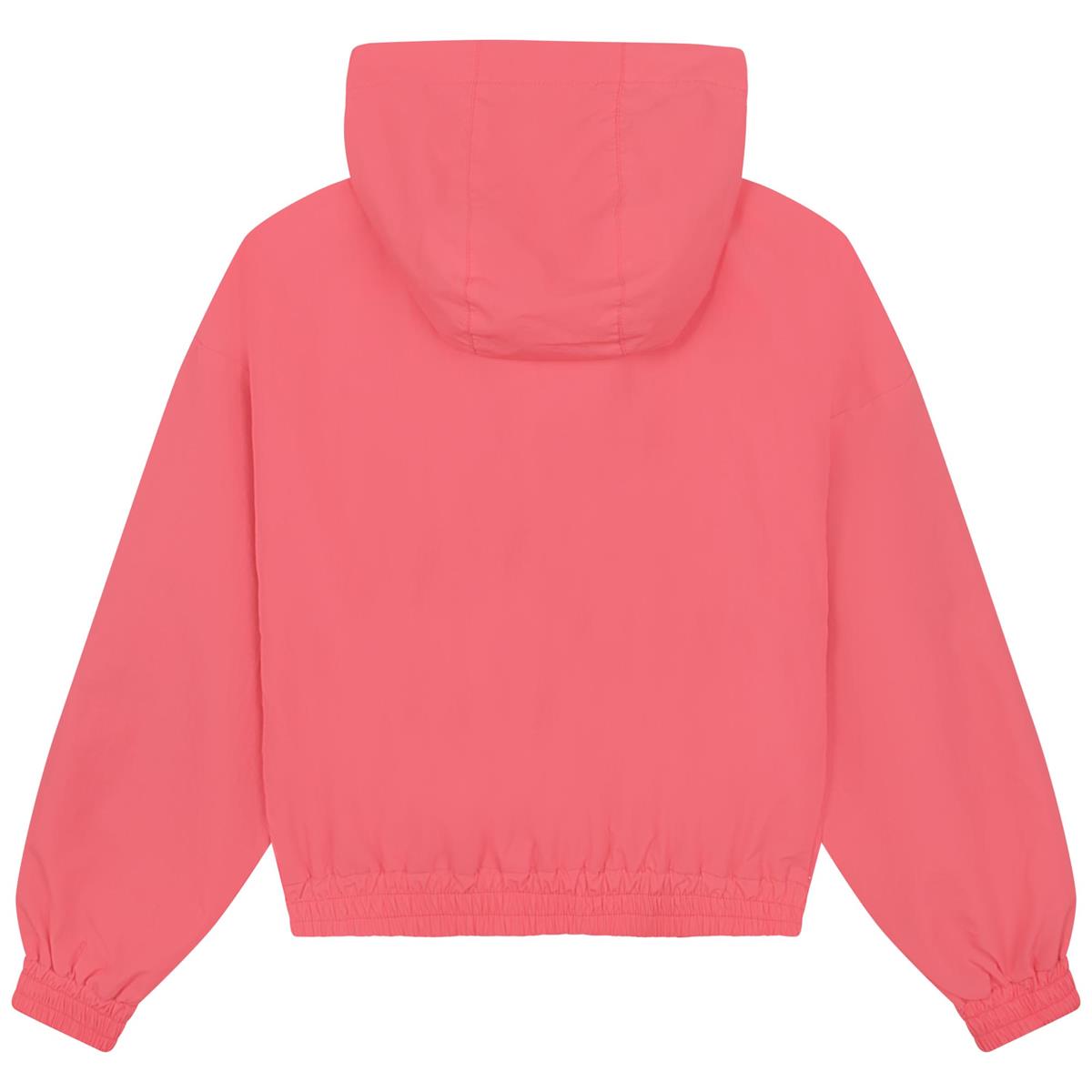 女童粉色拉链夹克