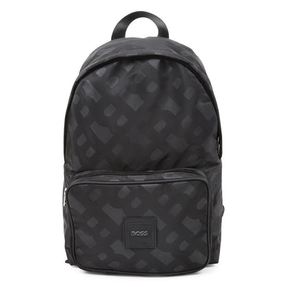 男童黑色Logo背包(30x40x12cm)