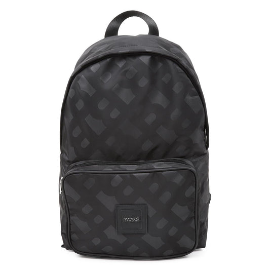 男童黑色Logo背包(30x40x12cm)