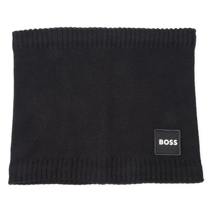 男童黑色Logo围巾