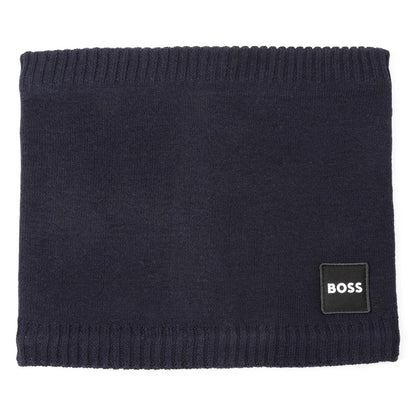 男童蓝色Logo围巾