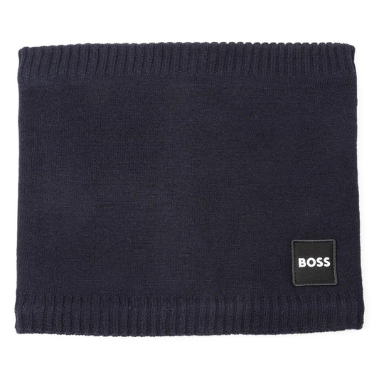 男童蓝色Logo围巾